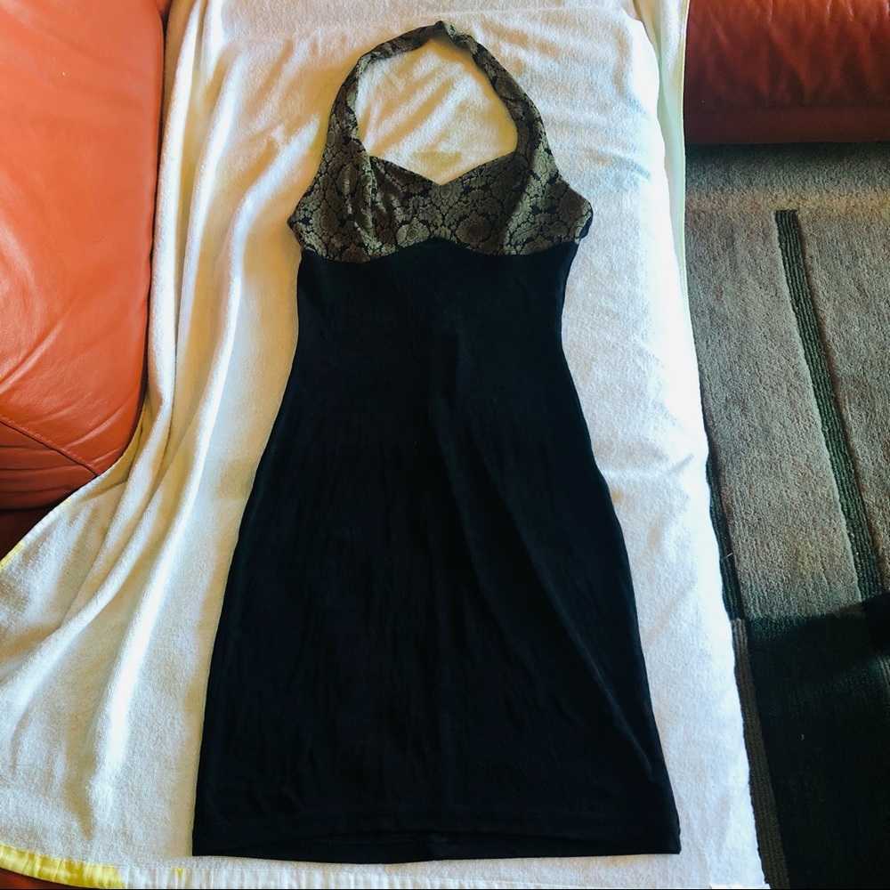 Backless halter mini dress by All That Jazz size M